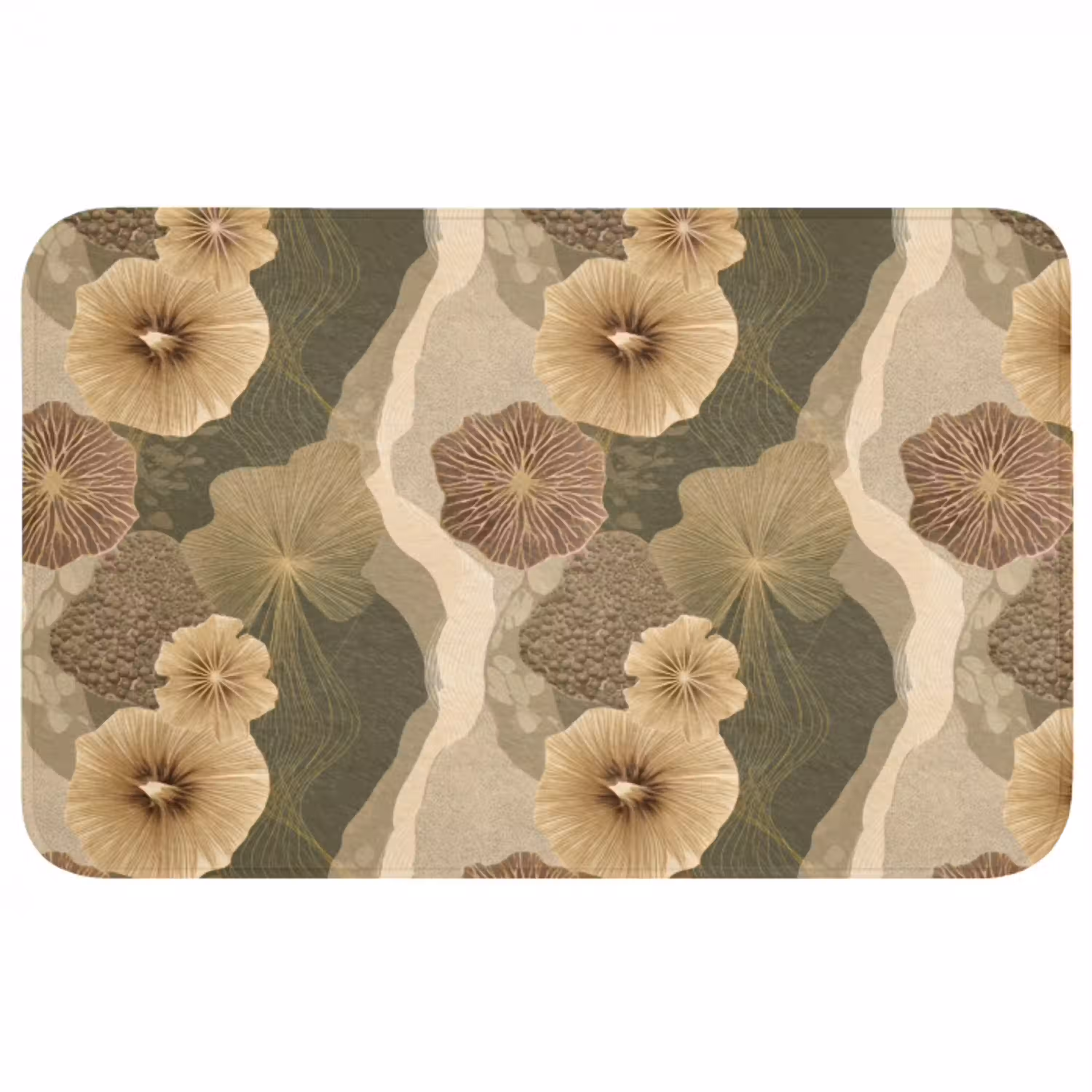 Abstract - Modern - Groen Badmat middel 997 -3d