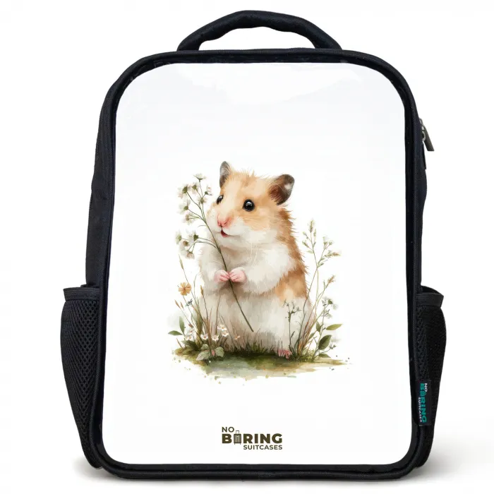 Dier - Natuur - Hamster Rugzak - Zwart middel -3d