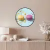 Macarons - Kleurrijk - Pastel Fotolijst rond zonder passe partout klein -sfeer3