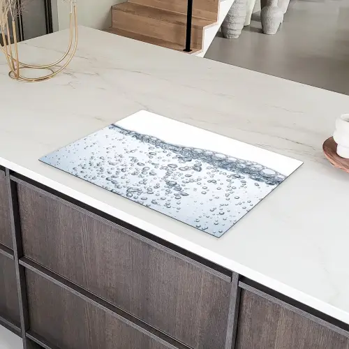 Luchtbellen - Water - Dynamisch Inductie beschermer vinyl 3mm klein -sfeer8