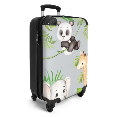 Diertjes in de jungle NBS - Handbagage koffer - Unisex middel -productfoto_3d