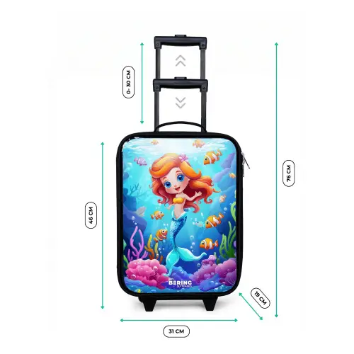 Olivia onderwater Kinderkoffer - Zwart klein -productfoto_formaten