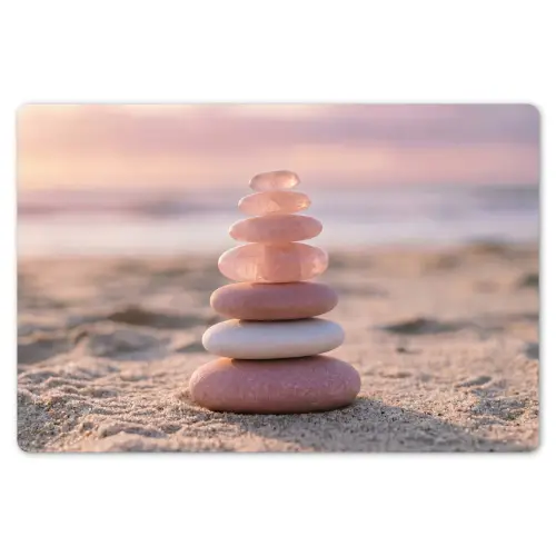 Stenen - Zand - Roze Placemat vinyl groot -zzsfeer1_Kitchenyeah-website