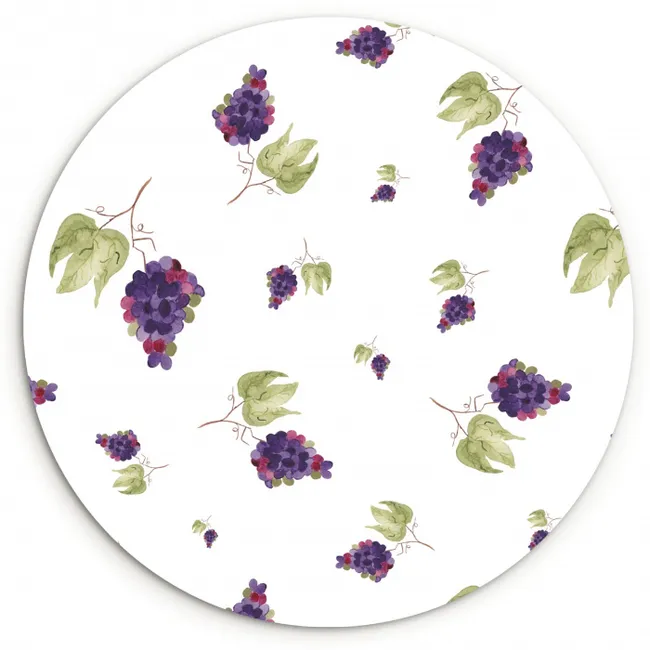 Wijnstok Patroon KitchenYeah - Keuken - Wandcirkel Forex klein -3d