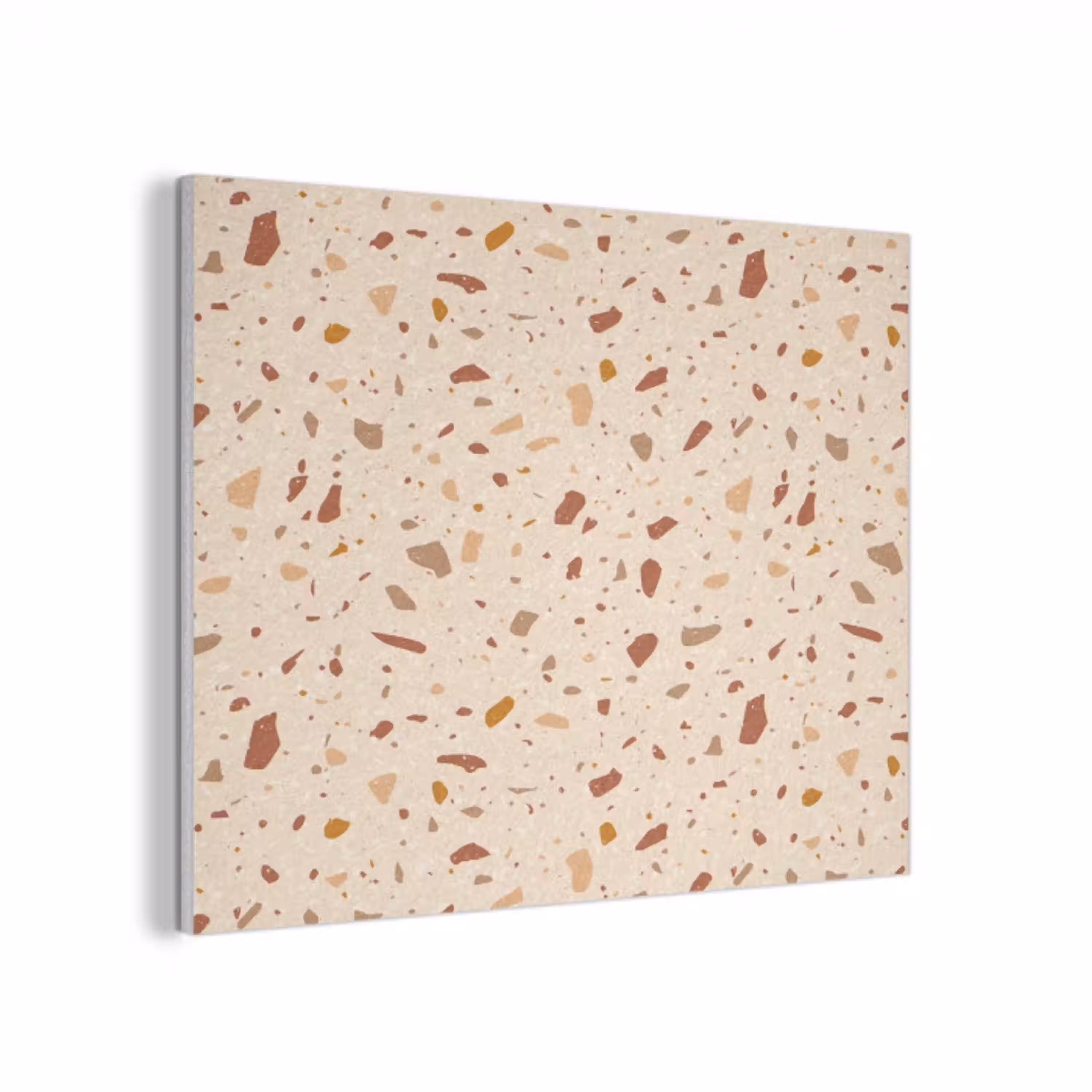 Terrazzo -  Patroon - Kleurrijk - Steen PET vilt klein 837 -3d