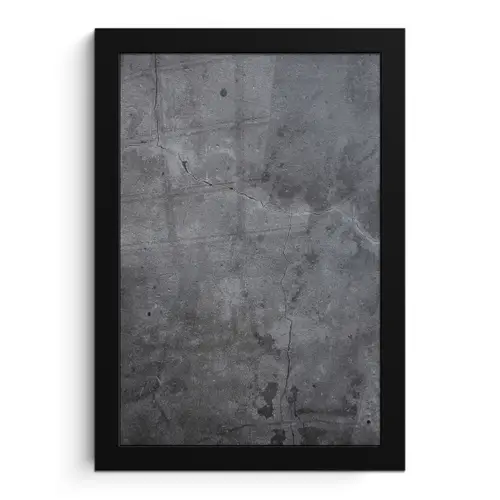 Industrieel - Beton - Grijs - Leisteen - Retro fotolijst zwart zonder passe partout klein -3d