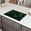 Bladeren - Ovaal - Groen - Nerven Inductie beschermer vinyl 3mm klein -sfeer8