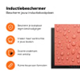 Water - Druppels - Roze Inductie beschermer vinyl 3mm klein -zzzzzzz-td-ups