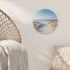 Duin - Meeuw - Strand - Zee - Zon Akoestische PET Vilt - Rond klein -sfeer4