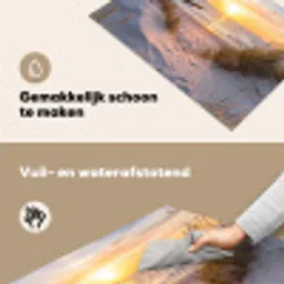 Strand - Zonsondergang - Natuur - Landschap Inductie beschemer met haakjes klein -ky-schoon-nl