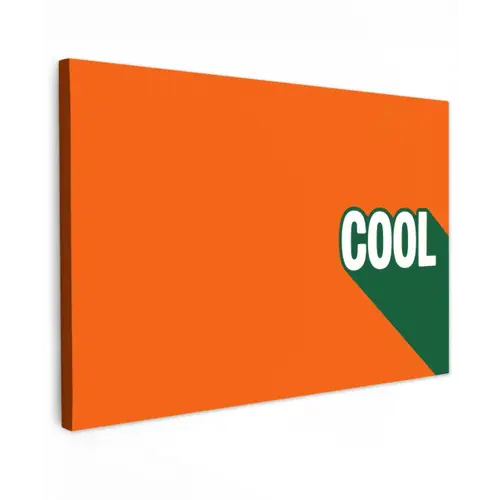 Cool - Oranje - Groen canvas 2cm klein -z3d