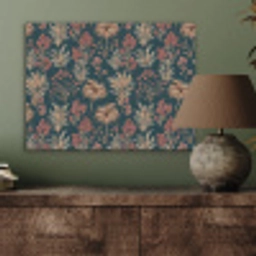 Botanisch - Patroon - Blauw PET vilt klein 837 -sfeer2