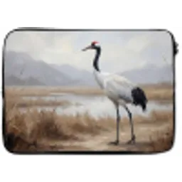 Kraanvogel - Natuur - Realistisch laptophoes neopreen klein -zkaufland3dotto