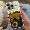 Zonnebloem - Veld - Windmolen Hoesje iPhone 16 Pro Max met koord klein -sfeer3