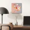 Glazen - Bloem - Roze aluminium wit klein -sfeer5