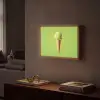 Hoorntje - Schepijs - Groen Light Box met batterij (Wandlamp) middel -sfeer1