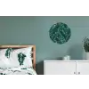 Bladeren - Tropisch - Jungle -  Natuur Wandcirkel aluminium klein -slaapkamer