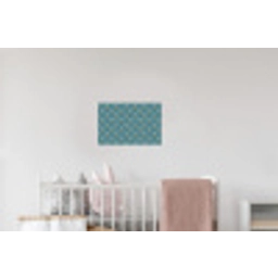Symmetrisch - Patroon - Blauw Muursticker klein 286 -kinderkamer
