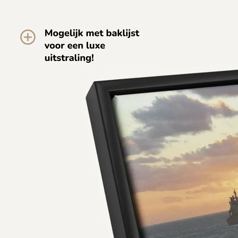 Foto op canvas - baklijst