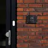 Zwarte tegels - Klassiek Naambord Rechthoek middel -sfeer1-rechthoek-S