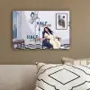 Half human, Half Coffee - Infuus - Koffie canvas 2cm klein -sfeer3