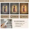 Vrouw - Silhouet - Patronen - Sierlijk Light Box met kabel (Tafellamp) klein -USP_lichtkleurNL