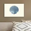 Ribbels - Blauw - Schelp canvas 2cm klein -sfeer3