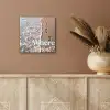 Where to next - Strand - Voetstappen aluminium wit klein -sfeer4