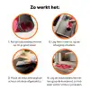 Patroon - Hartjes - Roze - Valentijn Inductie beschermer vinyl 3mm klein -zzzzzzz-td-werking