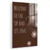 Bruin - Quote - Bloemen - Zomer plexiglas 5mm klein -zzzproduct_nieuw