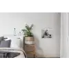 Vrouw - Masker - Wijn - Sigaret textielposter latten blank klein -woonkamer