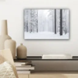 Bos - Sneeuw - Pad - Winter - Stilte canvas 2cm klein -sfeer6