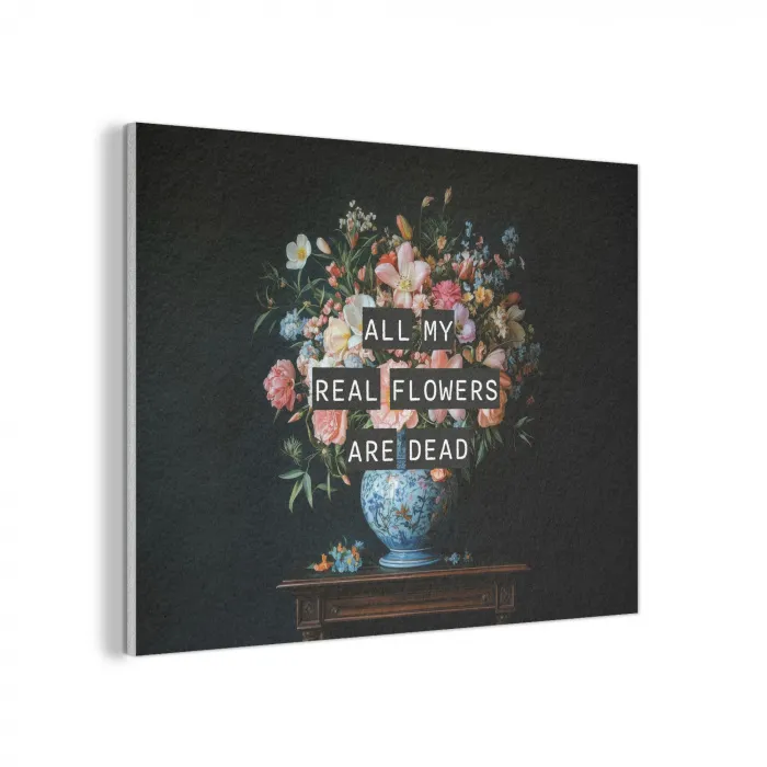 Bloemen - Art - Pastel - Quotes PET vilt klein -3d