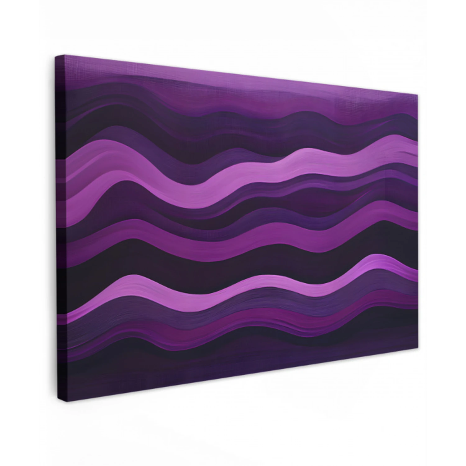 Lijnen - Golven - Paars - Abstract canvas 2cm klein -z3d
