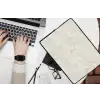 Crèmebeige - Marmer - Aders laptophoes neopreen klein 279 -bureau