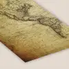 Wereldkaart - Vintage - Antiek - Bruin - Papier fotolijst zwart zonder passe partout klein -zsfeer6
