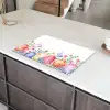 Bloementuin - Kleurrijk - Eieren Inductie beschermer vinyl 3mm klein -sfeer8