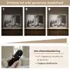 Wijn - Cowboylaarzen - Raamlicht - Wit Light Box met batterij (Wandlamp) middel -USP_dimbaarNL