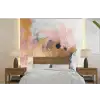 Abstract - Pastel kleuren - Goud - Modern - Aesthetic fotobehang vinyl groot -bed