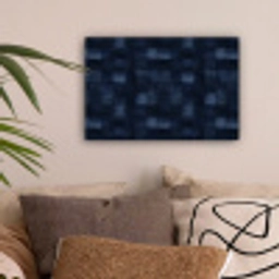 Patroon - Ruit - Marineblauw canvas 2cm klein 34 -sfeer1
