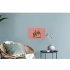 Illustratie - Bankje - Personen - Minimalistisch Muursticker klein -plant