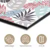 Monstera - Pastel - Bladeren - Tropical aluminium wit klein -closeup_NL