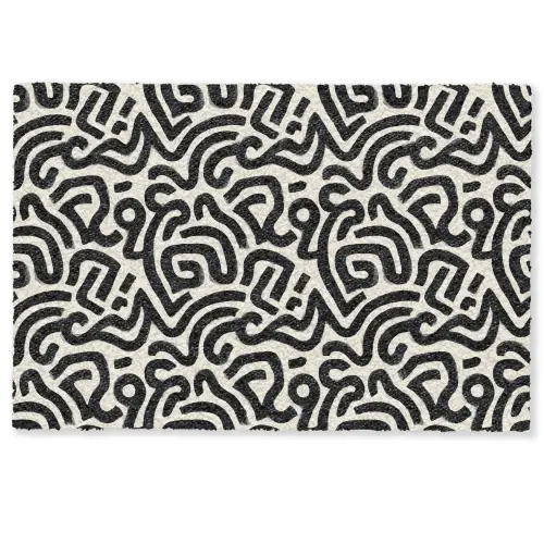 Modern - Abstract - Zwart Deurmat klein 898 -zkaufland3d