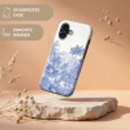 Tropisch - Jungle - Blauw Toughcase MagSafe Apple iPhone 17 klein -USP_RandenV_DE