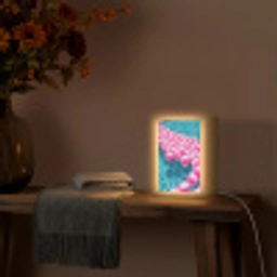 Strandballen - Roze - Water Light Box met kabel (Tafellamp) klein -sfeer4