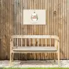 Quote - Winter - Kerst - Beige - Kerstbal Tuinposter op houten frame 2 cm dik klein -sfeer4