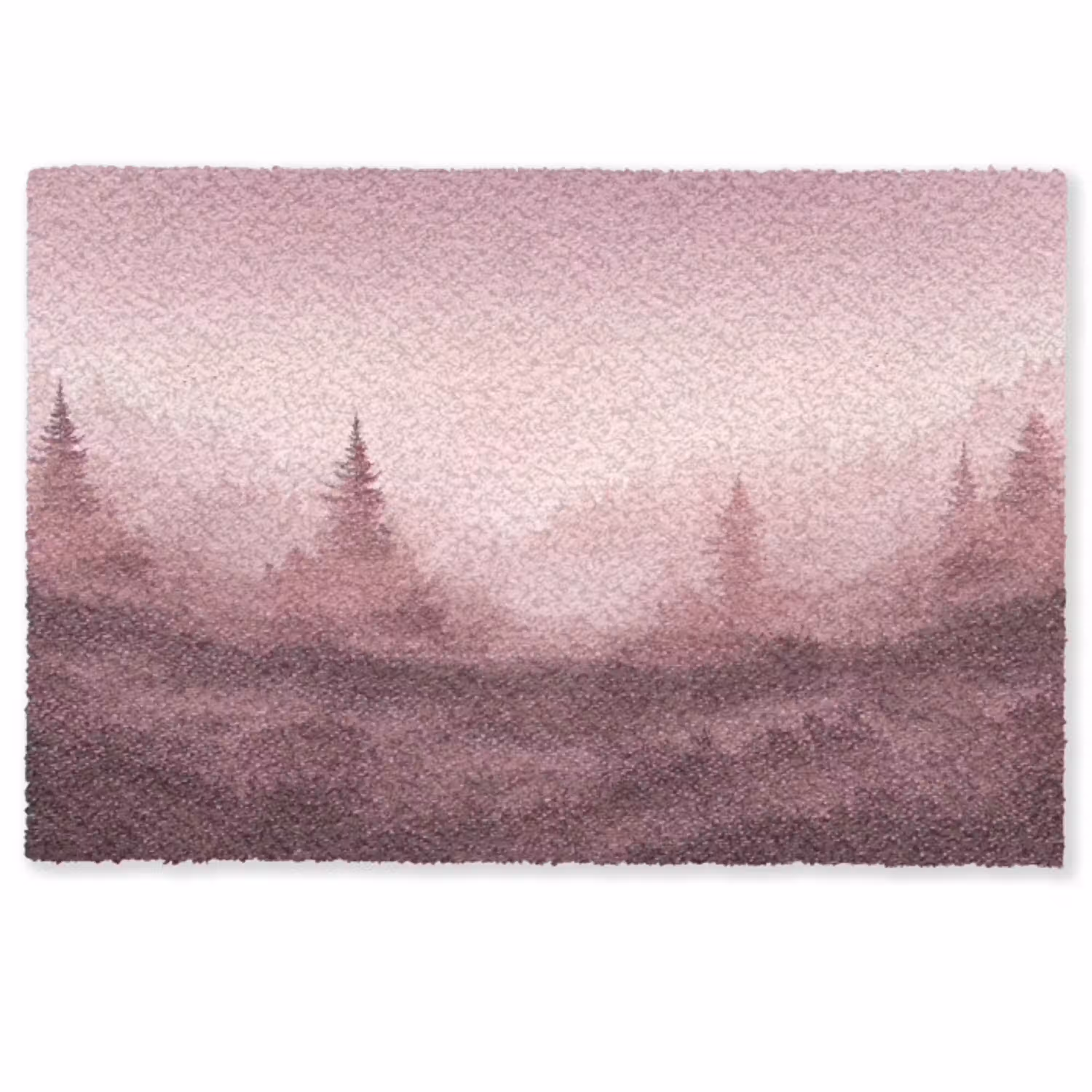 Landschap - Mistig - Roze Deurmat klein -zkaufland3d