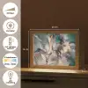 Goud - Blauw - Marmer Light Box met kabel (Tafellamp) klein -USP_NL