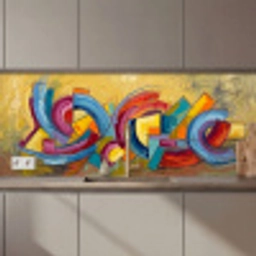Abstract - Cirkels - Schilderij - Kleurrijk - Dynamisch keuken achterwand 2 middel zz_3dshopping