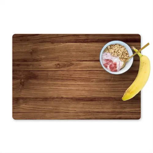 Houtlook - Bruin Placemat vinyl groot -zzzproduct_Kitchenyeah-website